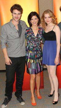 Benjamin Stone, Amy Pietz and Skyler Samuels at the Disney ABC Television Group Host "May Press Junket 2011" in California.