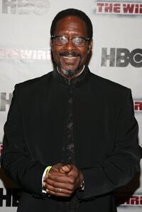 Clarke Peters at the premiere of "The Wire."