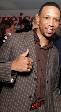 Jay Phillips at the after party of the premiere of "Semi-Pro."