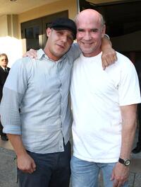 Theo Rossi and Mitch Pileggi at the premiere screening of "Sons of Anarchy."
