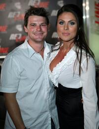 Nathan Phillips and Nadia Bjorlin at the Wyclef Jeans performance in support of "Redline."