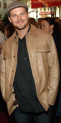 Nathan Phillips at the Broadway opening of "The Wedding Singer."