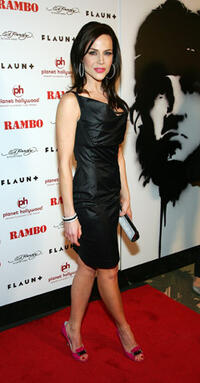 Julie Benz at the Las Vegas premiere of "Rambo."