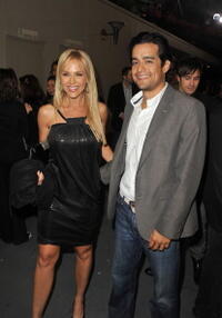 Julie Benz and Guest at the Spike TV's 2008 Scream Awards.