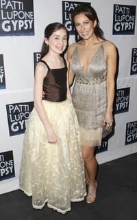 Emma Rowley and Laura Benanti at the after party of the Broadway opening night of "Gypsy."
