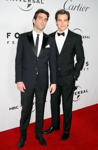 Zachary Quinto and Chris Pine at the NBC, Universal Pictures and Focus Features' official after party of 66th Annual Golden Globe Awards.
