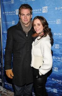 Chris Pine and Eliza Dushku at the premiere of "Bottle Shock" during the 2008 Sundance Film Festival.