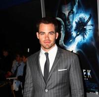 Chris Pine at the premiere of "Star Trek."