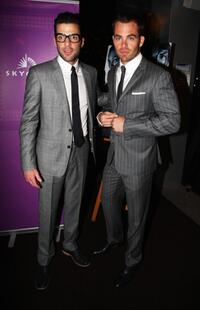 Zachary Quinto and Chris Pine at the premiere of "Star Trek."