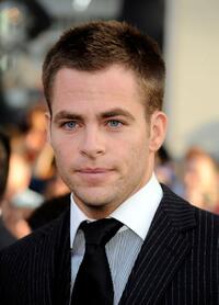 Chris Pine at the premiere of "Star Trek."