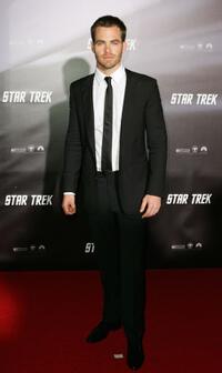 Chris Pine at the world premiere of "Star Trek."
