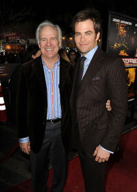 Robert Pine and Chris Pine at the California premiere of "Unstoppable."