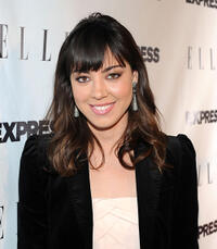 Aubrey Plaza at the ELLE And Express "25 At 25" Event in California.