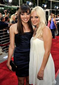 Aubrey Plaza and Anna Faris at the premiere of "Funny People."