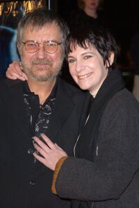 Tobe Hooper and Amanda Plummer at the premiere of "Dragonfly."