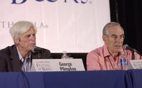 George Plimpton and David Halberstam at the Los Angeles Times "Festival of Books" event.