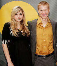 Aimee Teegarden and Jesse Plemons at the NBC Upfronts in New York.