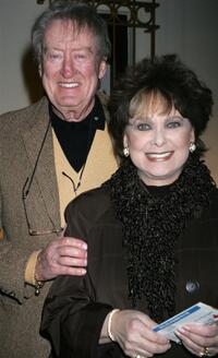 Tom Poston and Suzanne Pleshette at the celebrity opening night of "Jay Johnson: The Two and Only."