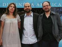 Valerie Benguigui, Marc Fitoussi and Denis Podalydes at the premiere of "La Vie d'Artiste" during the 33rd Deauville American Film Festival.