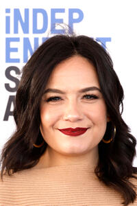Sarah Podemski at the 2022 Film Independent Spirit Awards in Santa Monica, California.