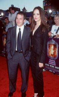Brian Benben and Madeleine Stowe at the premiere of "Eyes Wide Shut."