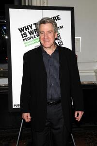 Richard Poe at the Off-Broadway opening night of "Why Torture in Wrong, and the People Who Love Them."