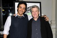 Amir Arison and Richard Poe at the Off-Broadway opening night of "Why Torture in Wrong, and the People Who Love Them."