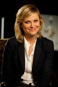 Amy Poehler on the set of "Free Birds."