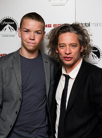 Will Poulter and Dexter Fletcher at the after party of "Killing Bono" in England.