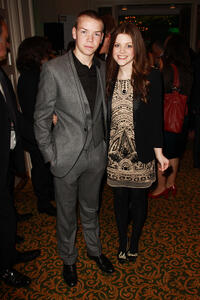 Will Poulter and Georgie Henley at the Jameson Empire Awards 2011 in England.
