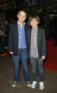 Bill Milner and Will Poulter at the premiere of "Son Of Rambow" during the BFI 51st London Film Festival.