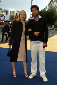 Isabelle Carre and Melvil Poupaud at the screening of "Les Sentiments" during the 60th Venice Film Festival.