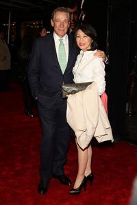Maury Povich and Connie Chung at the premiere of "Frost/Nixon."
