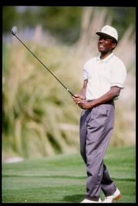 Sidney Poitier at the Frank Sinatra Celebrity Open.