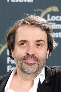 Laurent Poitrenaux at a photocall during the 74th Locarno Film Festival.