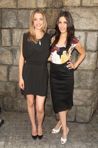 Julie Gonzalo and Carly Pope at the "In Front" to meet the stars of NBC's new shows.