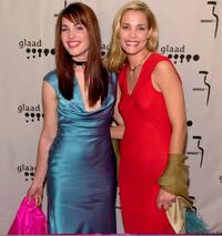 Carly Pope and Leslie Bibb at the GLAAD Awards.