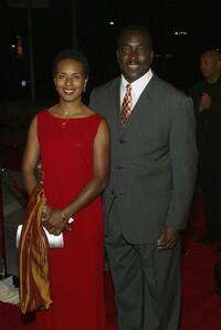 Kimberly Powell and Clifton Powell at the "Genius: A Night For Ray Charles" taping.