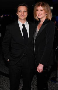 Lawrence Bender and Arianna Huffington at the Golden Globes After Party.