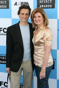 Lawrence Bender and Arianna Huffington at the 22nd Annual Film Independent Spirit Awards.