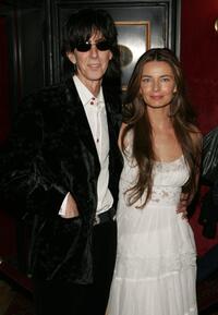 Ric Ocasek and Paulina Porizkova at the premiere of "No Direction Home: Bob Dylan."