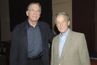 Sydney Pollack and Arthur Penn at the premiere of "Sketches of Frank Gehry."
