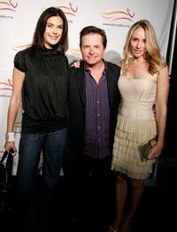 Teri Hatcher, Michael J. Fox and Tracy Pollan at the Michael J. Fox Foundation for Parkinson's Research poker fundraiser.