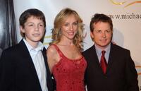 Tracy Pollan, Michael J. Fox and their son Sam at the benefit evening for the Michael J. Fox Foundation for Parkinsons Research.