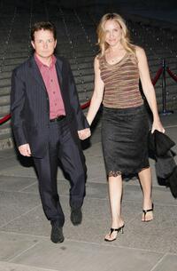 Michael J. Fox and Tracy Pollan at the Vanity Fair party.