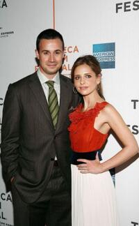 Freddie Prinze, Jr. and Sarah Michelle Gellar at the premiere of "Suburban Girl" during the 2007 Tribeca Film Festival.