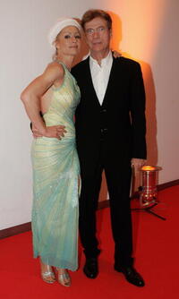 Juergen Prochnow and girlfreind Birgit Stein at the 42nd Goldene Kamera Award.