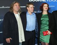 Franka Potente, Paul Greengrass and Matt Damon at the German premiere of "The Bourne Supremacy".