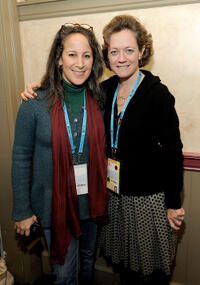 Gina Belafonte and Cara Mertes at the Board Brunch/Director's Circle during the 2011 Sundance Film Festival.