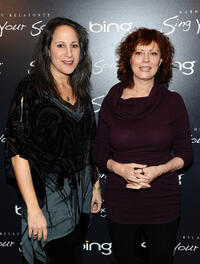Gina Belafonte and Susan Sarandon at the "Sing Your Song" Official Cast and Filmmakers Dinner.